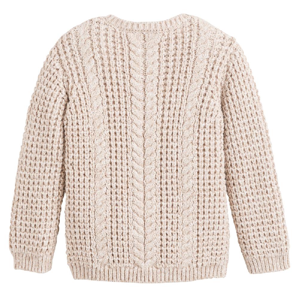 laredoute Pullover mit rundem Ausschnitt Musterstrick beige meliert LA REDOUTE COLLECTIONS Sonderangebot