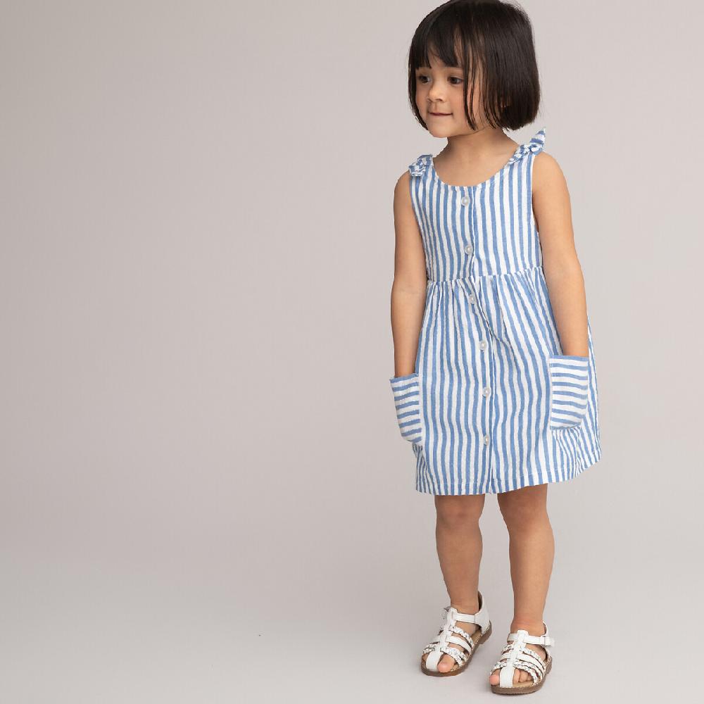 laredoute Kleid ärmellos gestreift blau LA REDOUTE COLLECTIONS Günstig kaufen