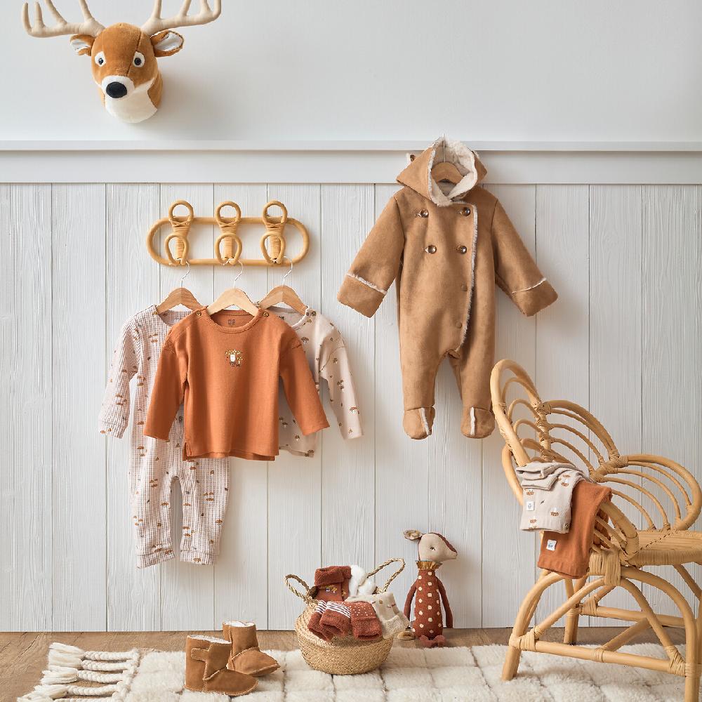 laredoute Overall aus Waffelpikee mit Pilzmuster bedruckt LA REDOUTE COLLECTIONS Versandkostenfrei