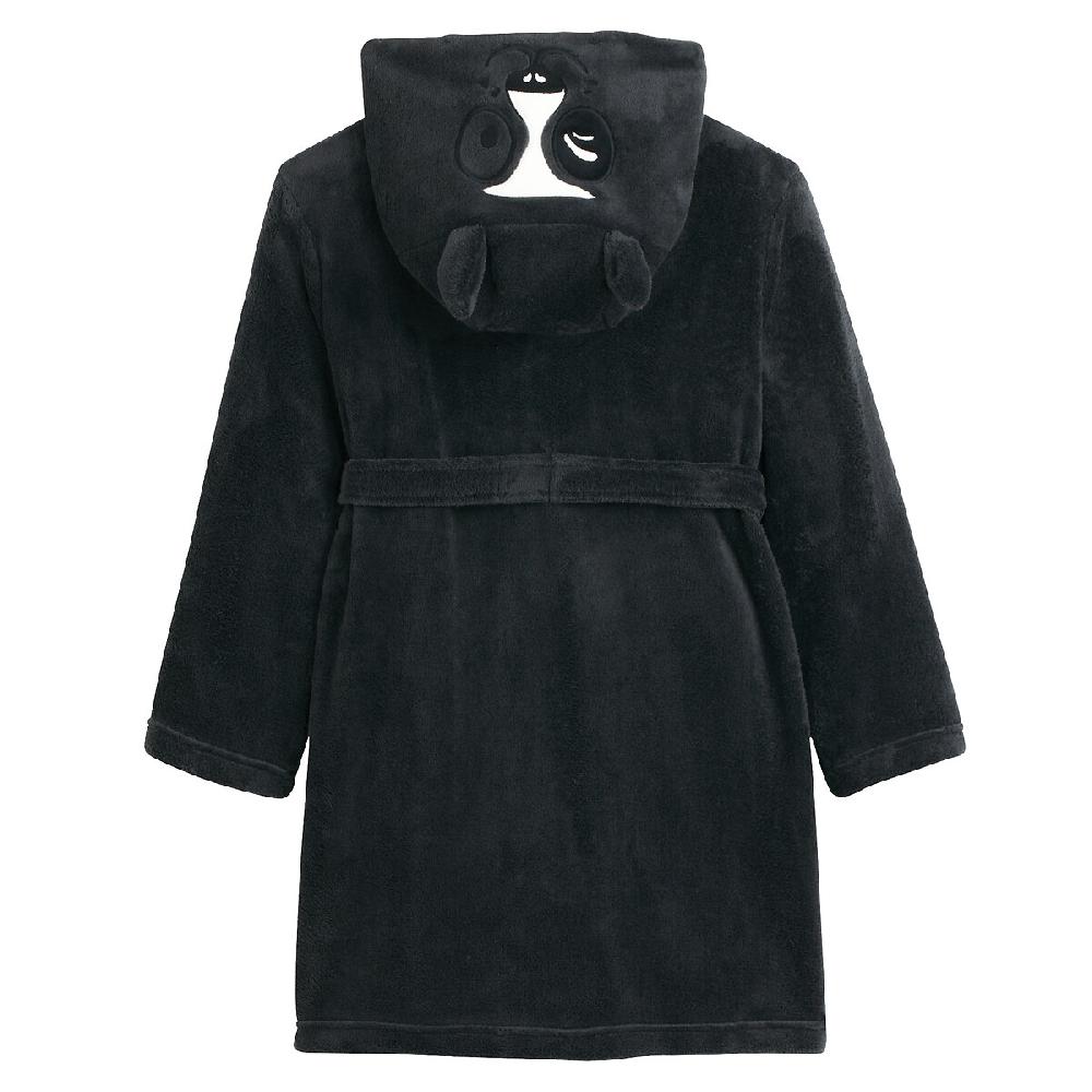 laredoute Morgenmantel mit Panda-Kapuze aus Fleece grau LA REDOUTE COLLECTIONS Großer Ausverkauf