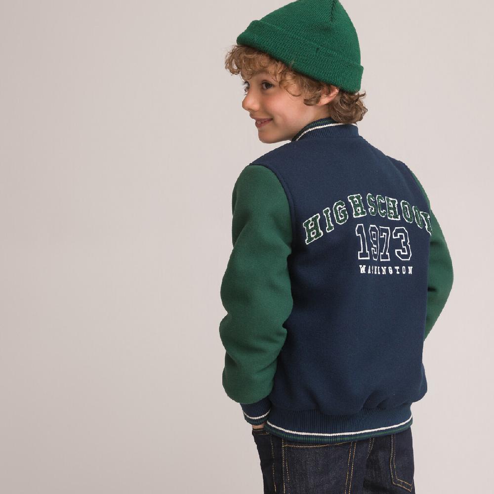 laredoute Jacke im College-Style marine/grün LA REDOUTE COLLECTIONS Preisnachlass