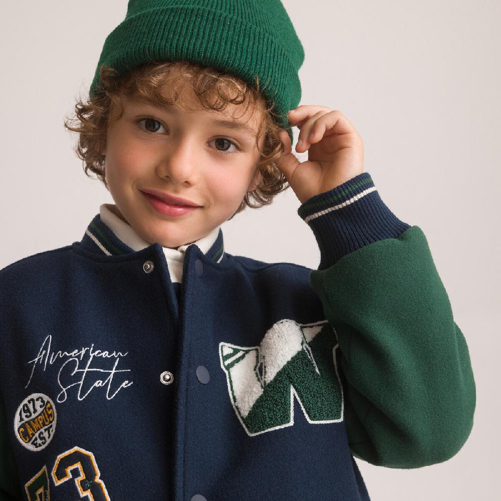 laredoute Jacke im College-Style marine/grün LA REDOUTE COLLECTIONS Preisnachlass