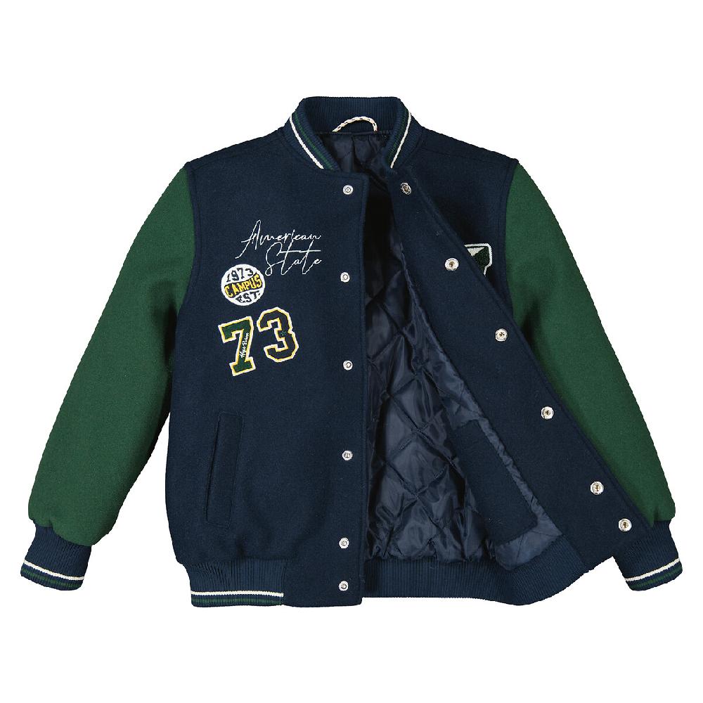 laredoute Jacke im College-Style marine/grün LA REDOUTE COLLECTIONS Preisnachlass
