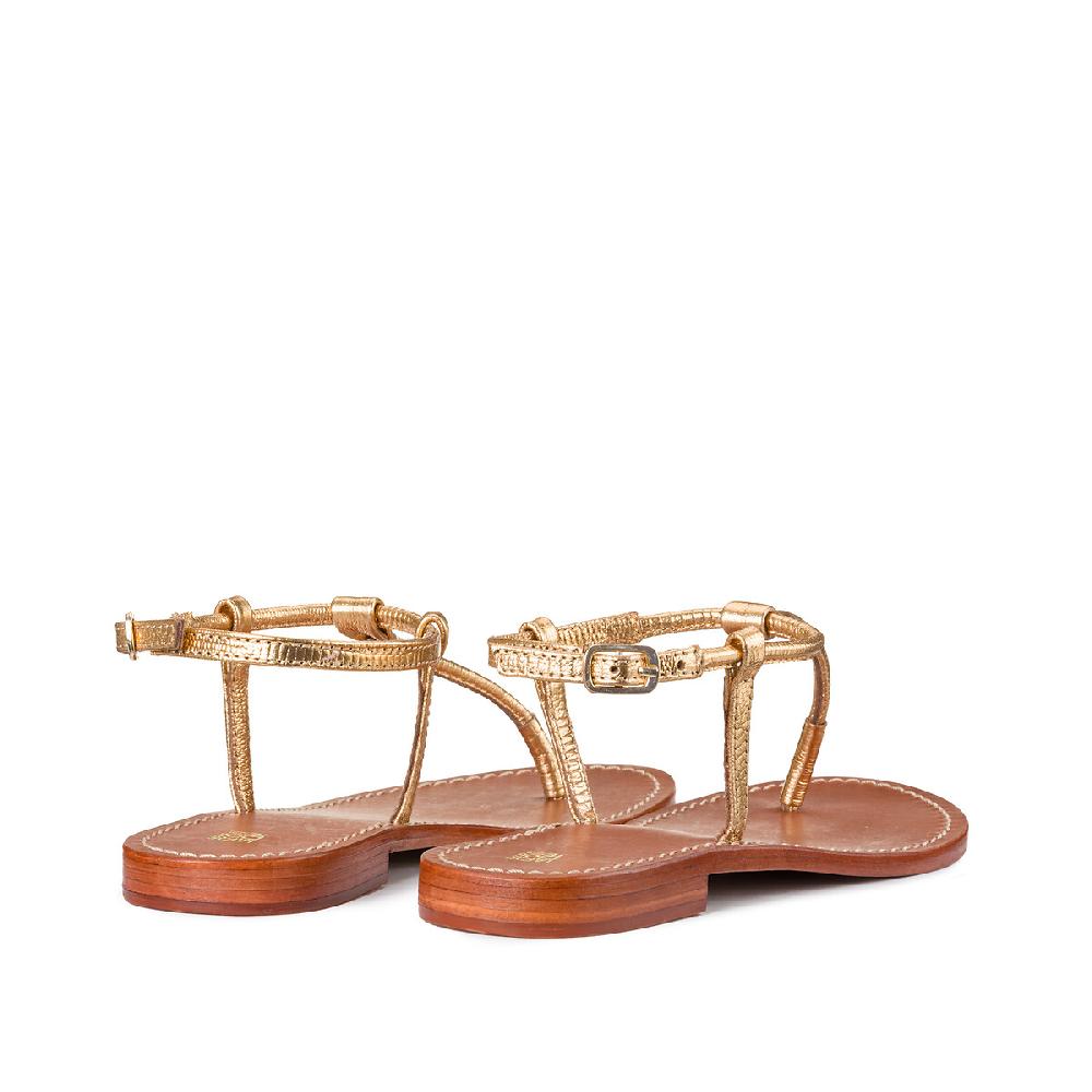 laredoute Zehensandalen aus Leder goldfarben LA REDOUTE COLLECTIONS Top Angebot